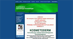 Desktop Screenshot of kosmetoderm.waw.pl
